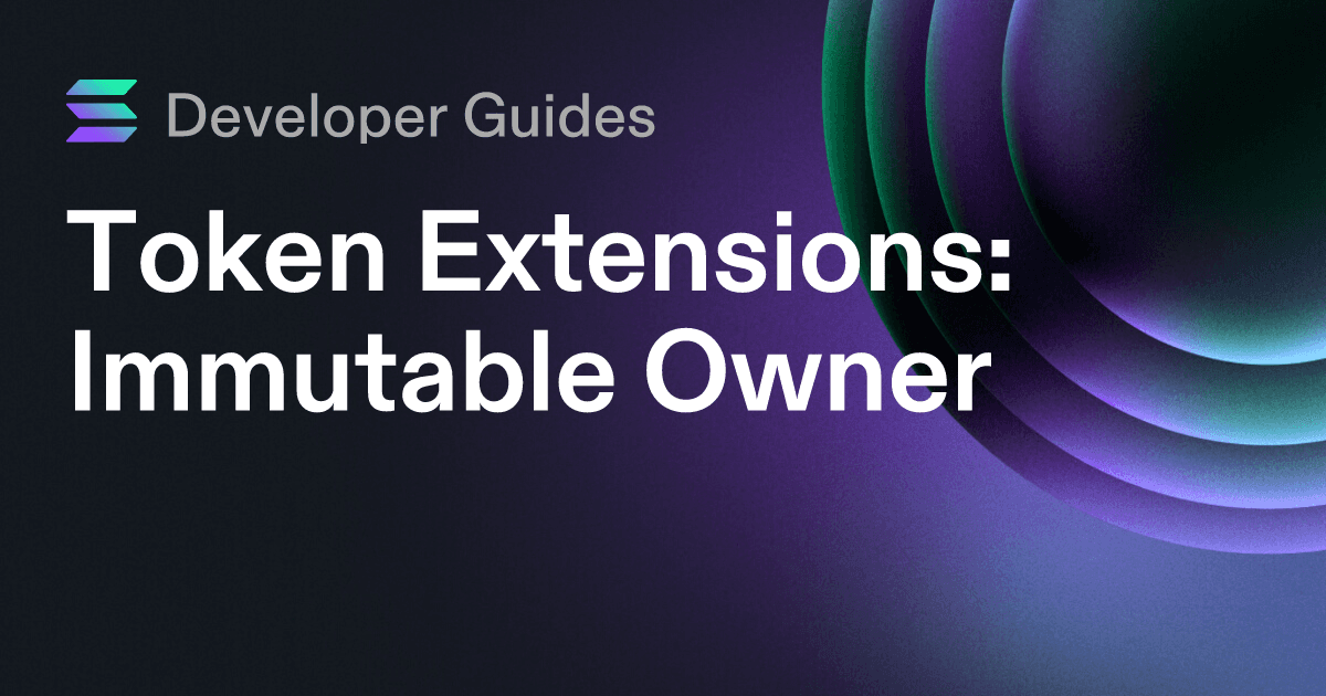 How to use the Immutable Owner extension